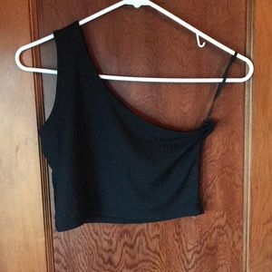 One Shoulder Crop Top